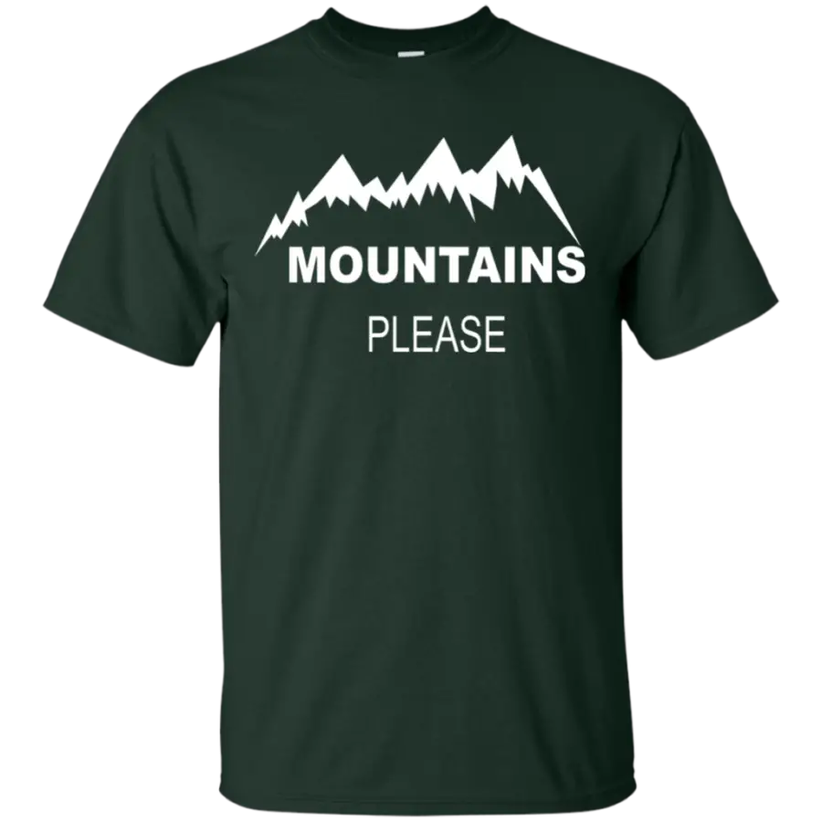 Mountains Please Hiking T Shirt Adventure Hike Travel