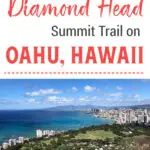 When visiting Oahu, Hawaii, one of the top ten things to do is to hike up to the summit of the Diamond Head (Lē‘ahi) Crater to see sweeping views of Waikiki and the surrounding sparkling blue coastline. The trail is 1.6 miles round trip, which can be completed in about 2 hours with a 560 ft. elevation gain. A historic military bunker, built in 1910, sits at the top and has an observation platform where you can take breathtaking pictures and see a navigational lighthouse below.