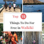 If you are traveling to Waikiki on the island of Oahu in Hawaii, you don’t need a lot of money to have a good time! Just being in this beautiful, plumeria flower scented tropical paradise with the soft sound of ukulele music filling the air is wonderful. But what if you want some action and unique things to do? Our post, Top 15 Things to Do For Free in Waikiki, will help you create fun, memorable experiences with your family and friends without draining your wallet.