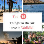 If you are traveling to Waikiki on the island of Oahu in Hawaii, you don’t need a lot of money to have a good time! Just being in this beautiful, plumeria flower scented tropical paradise with the soft sound of ukulele music filling the air is wonderful. But what if you want some action and unique things to do? Our post, Top 15 Things to Do For Free in Waikiki, will help you create fun, memorable experiences with your family and friends without draining your wallet.