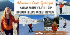 If you’re on the hunt for a nice full zip base layer hoodie jacket for your next outdoor adventure be sure to check out the Kailas Women’s Full-Zip Hooded Fleece Jacket. I got the opportunity to test out this super comfortable lightweight jacket and I have been absolutely loving this super comfortable fleece jacket. From casual outings to fall hiking adventures and even using it as a base layer backcountry split boarding at Mt. Rainier.