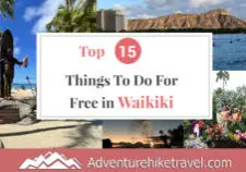 If you are traveling to Waikiki on the island of Oahu in Hawaii, you don’t need a lot of money to have a good time! Just being in this beautiful, plumeria flower scented tropical paradise with the soft sound of ukulele music filling the air is wonderful. But what if you want some action and unique things to do? Our post, Top 15 Things to Do For Free in Waikiki, will help you create fun, memorable experiences with your family and friends without draining your wallet.